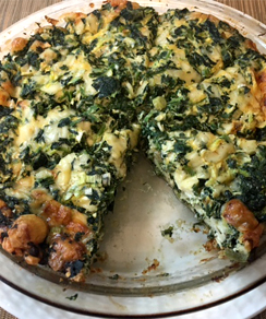 Low-Cal Crustless Spinach Quiche