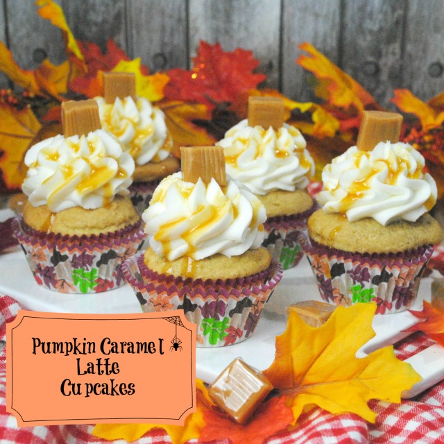 Pumpkin Caramel Latte Cupcakes