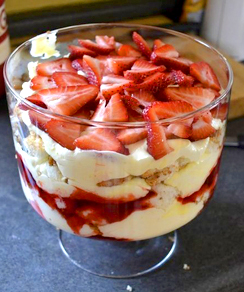 Strawberry Shortcake Trifle