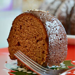 Gingerbread Bundt Cake with Chocolate Glaze