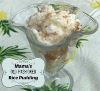 Old Fashioned Rice Pudding Recipe
